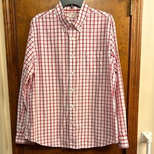 Dockers Classic Red and White Checkered Men's Shirt